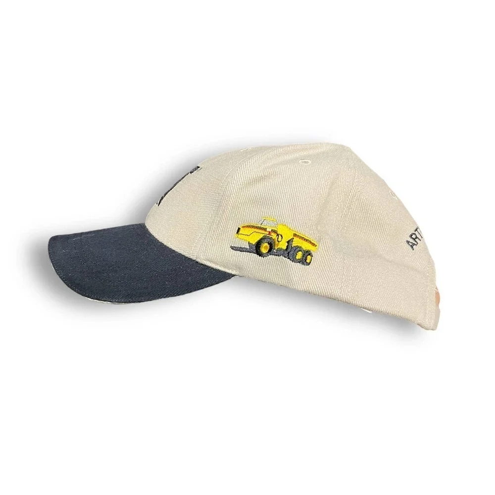 CAT Ball Cap Embroidered Caterpillar Trucks Hat Adjustable 100% Cotton Taiwan